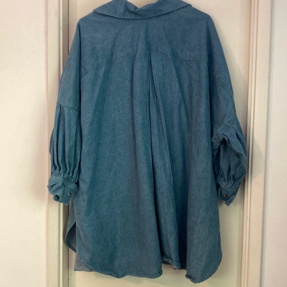 Athena Newton Denim Smock Top - Picture 11 of 17